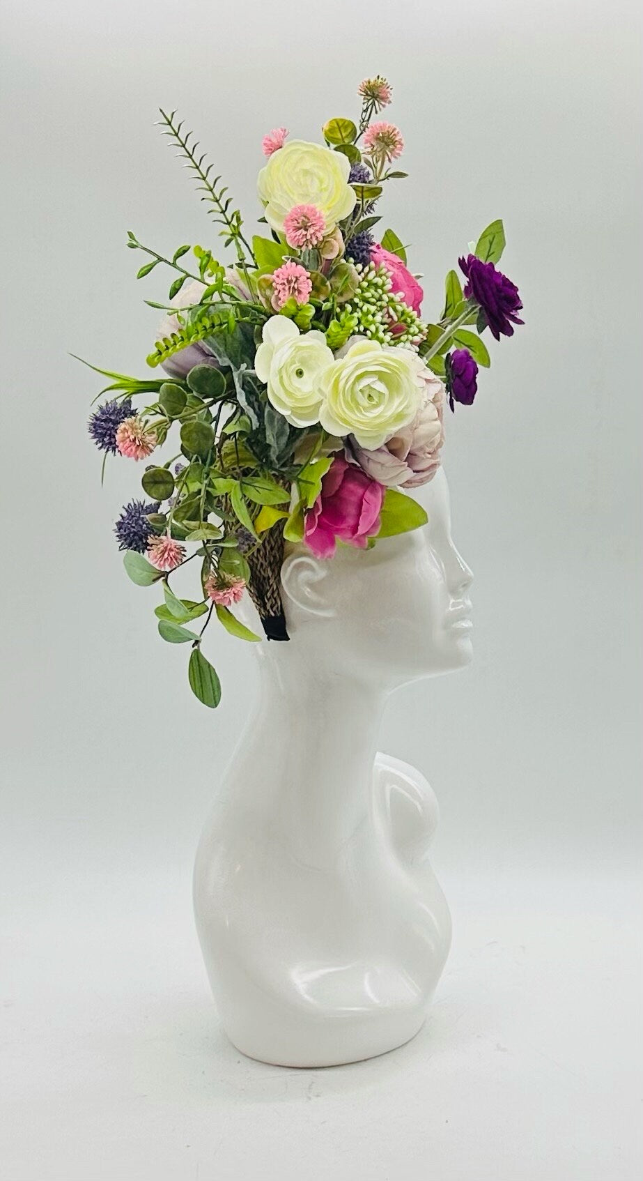Kentucky Derby Fascinator Hat | Pink Green Purple Flower Headpiece | Derbyologie
